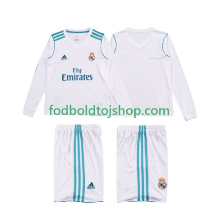 Real Madrid 2017 Retro Børn Hjemme trøje 2018 L/S